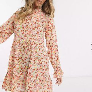 Floral smock dress